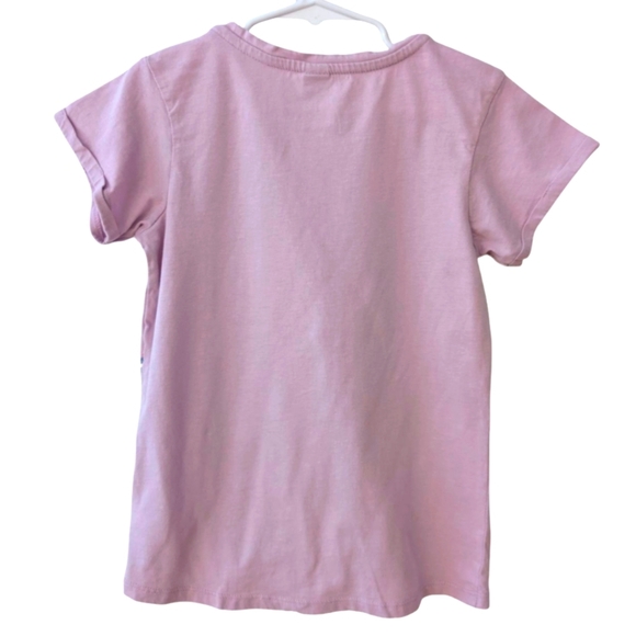 Dopo Dopo Girls Purple Shell Design T-Shirt Cotton Size 6-7 - Picture 2 of 6